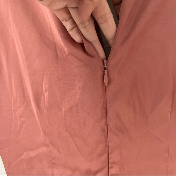 NWT BTFL-LIFE 1940s Satin Dress Terra Cotta Pink S - Picture 14 of 16